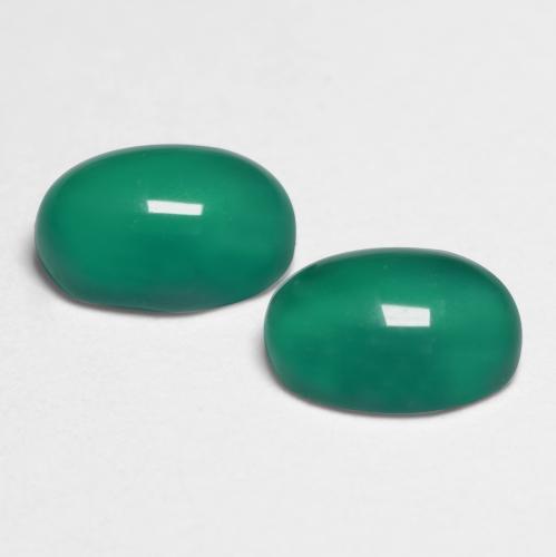 Achetez naturel 1,08ct vert agate gems, coupe ovale, en provenance inde chez gemselect. en stock, livraison internationale!