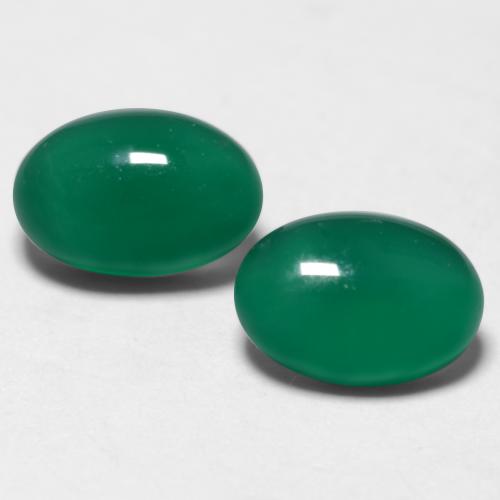 Achetez naturel 1,29ct vert agate gems, coupe ovale, en provenance inde chez gemselect. en stock, livraison internationale!
