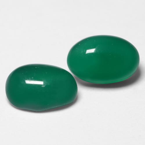 Achetez naturel 1,29ct vert agate gems, coupe ovale, en provenance inde chez gemselect. en stock, livraison internationale!