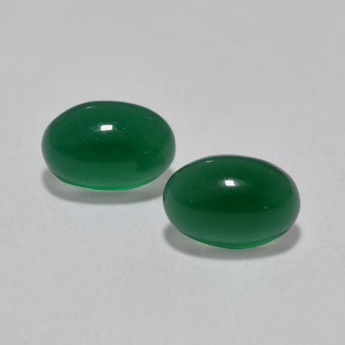 Achetez naturel 1.19ct Vert jaunâtre Agate gems, Coupe ovale, En provenance Inde chez GemSelect. En stock, livraison internationale!