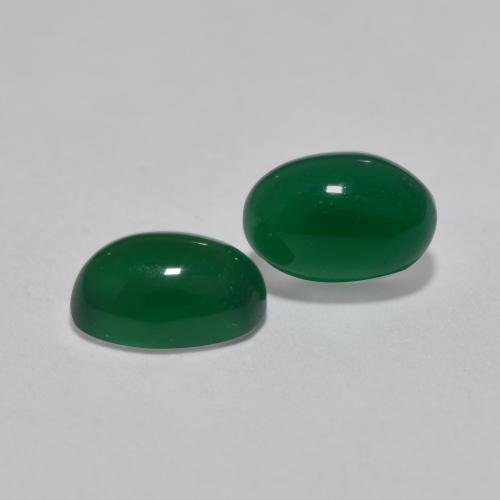 Achetez naturel 1.19ct Vert jaunâtre Agate gems, Coupe ovale, En provenance Inde chez GemSelect. En stock, livraison internationale!