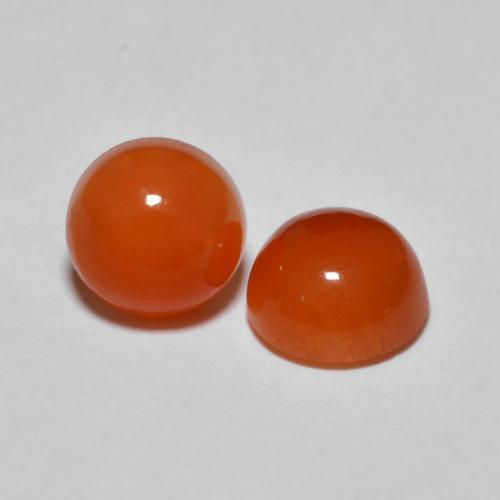 Achetez naturel 2,90ct orange agate gems, coupe roude, en provenance inde chez gemselect. en stock, livraison internationale!
