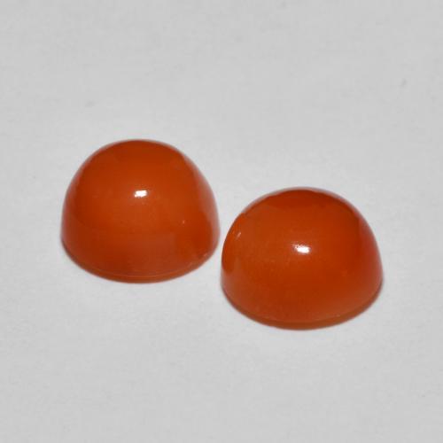 Achetez naturel 2,90ct orange agate gems, coupe roude, en provenance inde chez gemselect. en stock, livraison internationale!