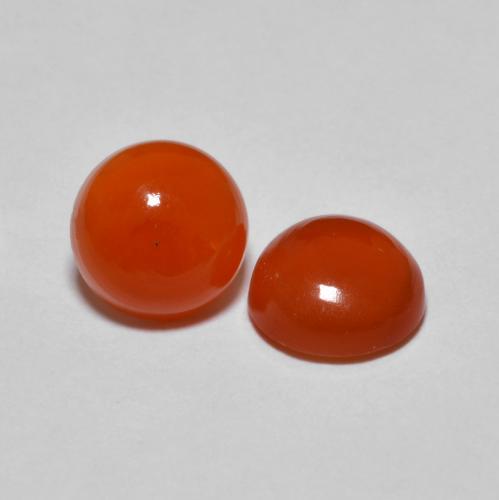 Achetez naturel 2.51ct Ambre orange Agate gems, Coupe roude, En provenance Inde chez GemSelect. En stock, livraison internationale!