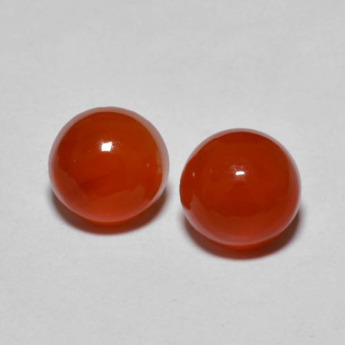 Achetez naturel 1.90ct Ambre orange Agate gems, Coupe roude, En provenance Inde chez GemSelect. En stock, livraison internationale!