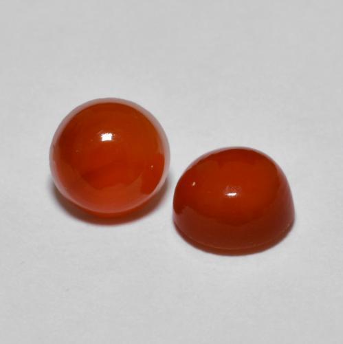 Achetez naturel 1.90ct Ambre orange Agate gems, Coupe roude, En provenance Inde chez GemSelect. En stock, livraison internationale!