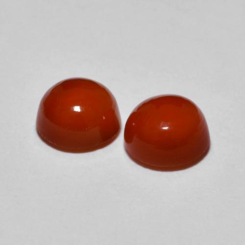 Achetez naturel 1.90ct Ambre orange Agate gems, Coupe roude, En provenance Inde chez GemSelect. En stock, livraison internationale!