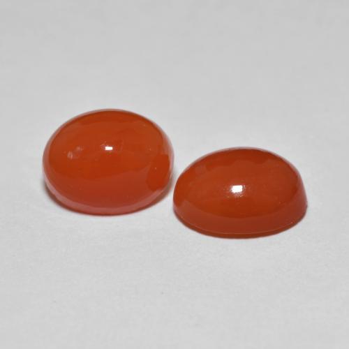 Achetez naturel 3,54ct rouge agate gems, coupe ovale, en provenance inde chez gemselect. en stock, livraison internationale!