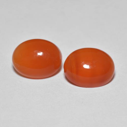 Achetez naturel 3,32ct orange agate gems, coupe ovale, en provenance inde chez gemselect. en stock, livraison internationale!