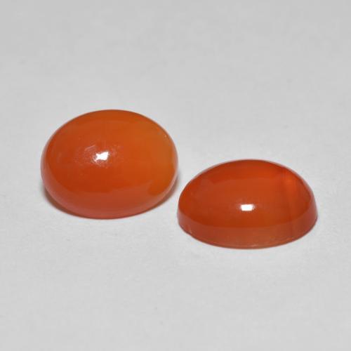 Achetez naturel 3,32ct orange agate gems, coupe ovale, en provenance inde chez gemselect. en stock, livraison internationale!