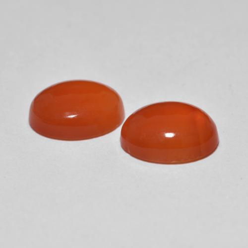 Achetez naturel 3,32ct orange agate gems, coupe ovale, en provenance inde chez gemselect. en stock, livraison internationale!