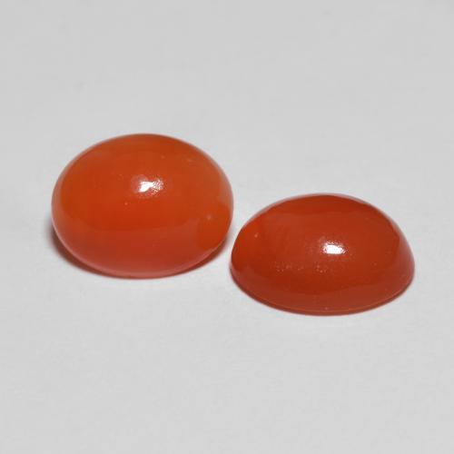 Achetez naturel 3,47ct rouge agate gems, coupe ovale, en provenance inde chez gemselect. en stock, livraison internationale!