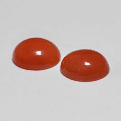 Achetez naturel 3,47ct rouge agate gems, coupe ovale, en provenance inde chez gemselect. en stock, livraison internationale!