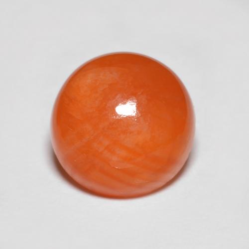 Agate Rouge moyen naturelle Coupe roude, 1.70 ct, Translucide