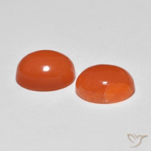 Achetez naturel 2,67ct orange agate gems, coupe ovale, en provenance inde chez gemselect. en stock, livraison internationale!