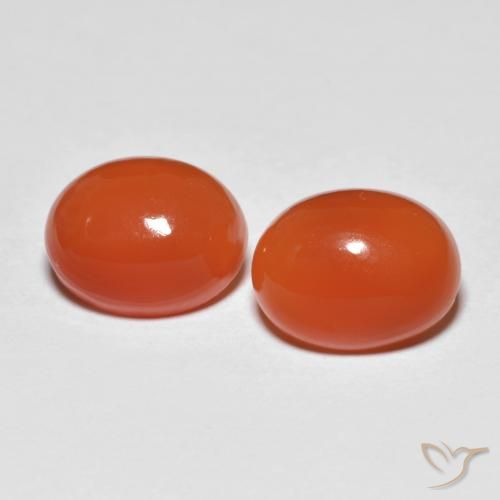 2.41ctw Naturel Rouge moyen Agate, ovale, Transparent