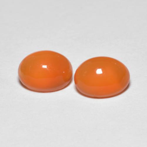 Achetez naturel 1,41ct orange agate gems, coupe ovale, en provenance inde chez gemselect. en stock, livraison internationale!