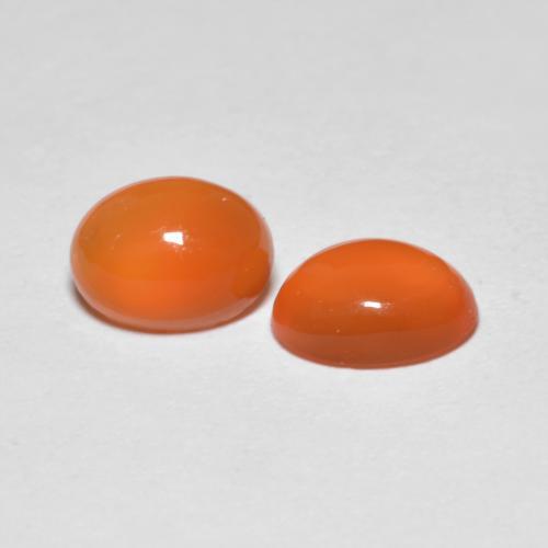 Achetez naturel 1,41ct orange agate gems, coupe ovale, en provenance inde chez gemselect. en stock, livraison internationale!