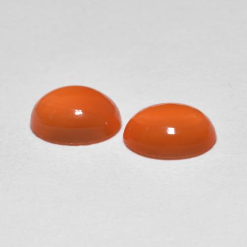 Achetez naturel 1,41ct orange agate gems, coupe ovale, en provenance inde chez gemselect. en stock, livraison internationale!