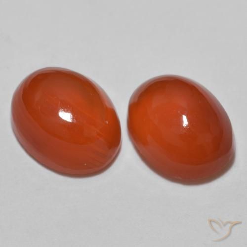 Achetez naturel 2.67ct Orange moyen Agate gems, Coupe ovale, En provenance Inde chez GemSelect. En stock, livraison internationale!