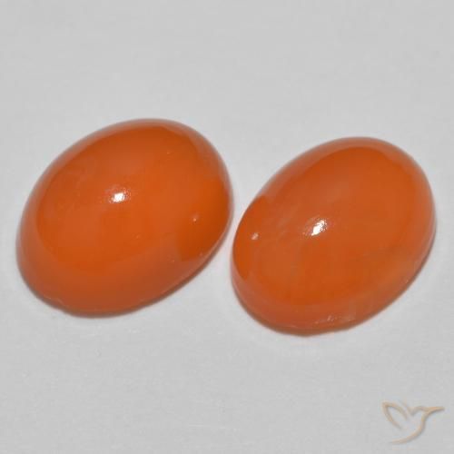 Shop natural 2.46ct Orange feu Agate gems, ovale, from Inde at GemSelect. In stock, global shipping!