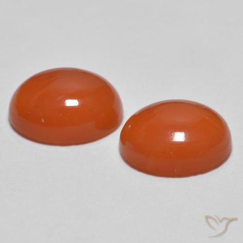 Shop natural 2.30ct Orange moyen Agate gems, ovale, from Inde at GemSelect. In stock, global shipping!