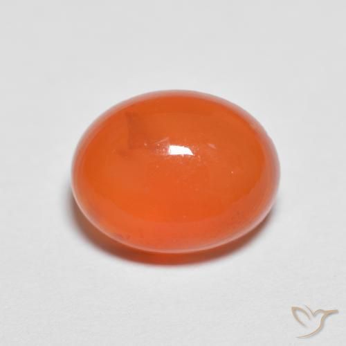 1.93ct Naturel Orange vif Agate, ovale, Translucide, Photo A