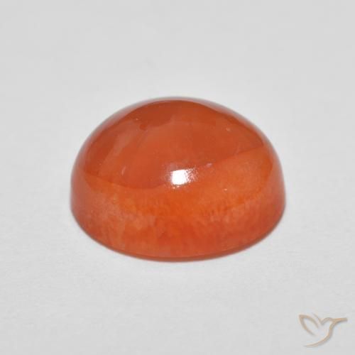 Agate Orange moyen naturelle ovale, 2.22 ct, Opaque