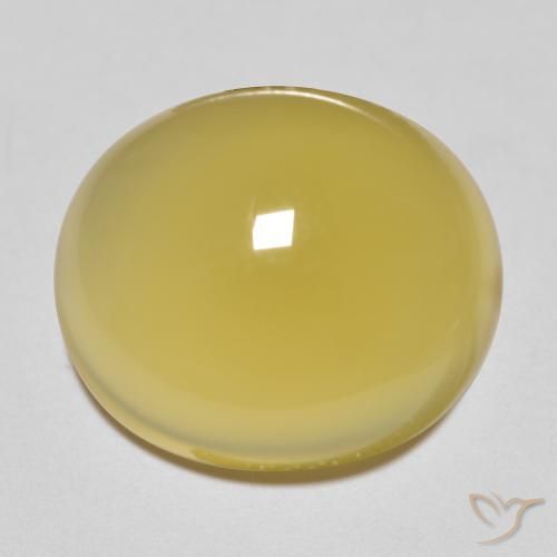 8.00ct Naturel Doré léger Agate, ovale, Transparent