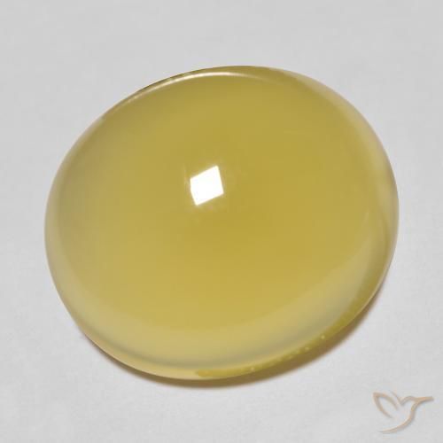 Agate Doré léger naturelle ovale, 8.00 ct, Transparent