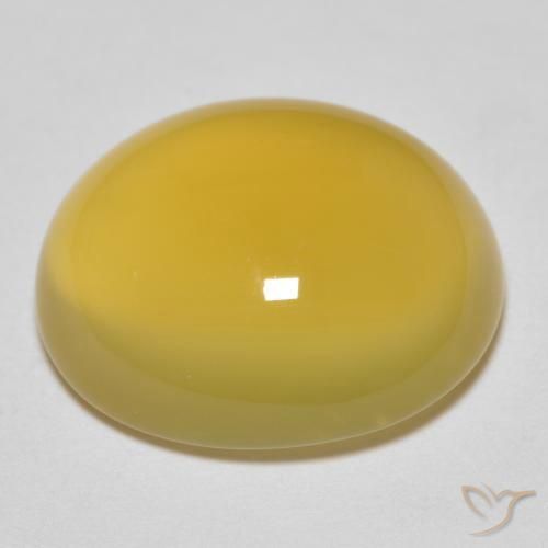 Agate Doré léger naturelle ovale, 8.00 ct, Transparent