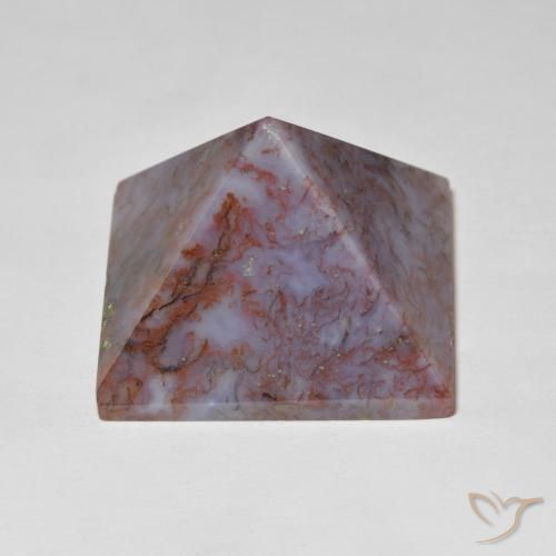 Agate Multicolore naturelle Carré, 83.49 ct, Opaque