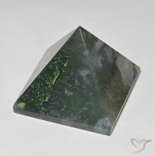 Agate Vert moyen naturelle Carré, 98.71 ct, Opaque