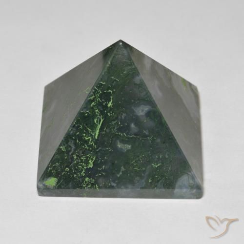 Agate Vert moyen naturelle Carré, 98.71 ct, Opaque
