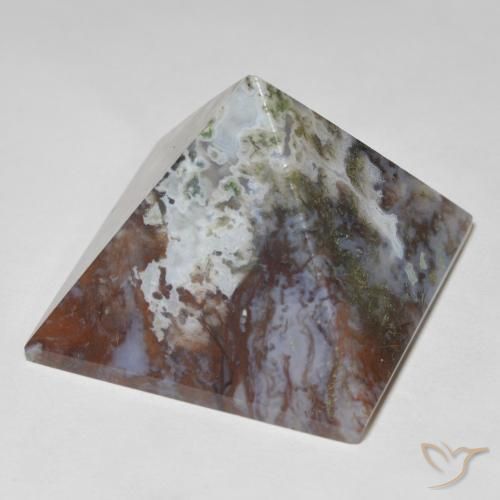 Agate multicolore naturelle carré, 116,34 ct, opaque