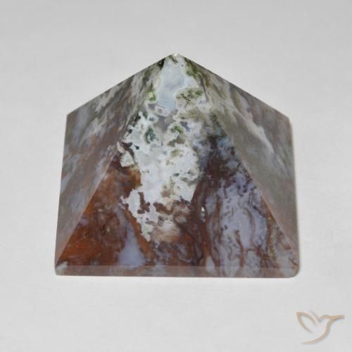 Agate multicolore naturelle carré, 116,34 ct, opaque