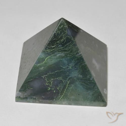 Agate Vert moyen naturelle Carré, 118.72 ct, Opaque