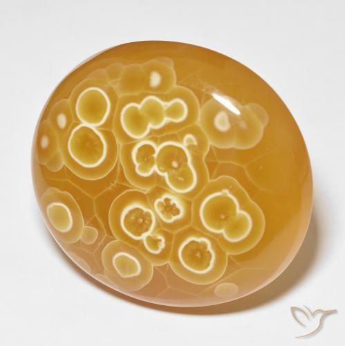 Agate Multicolore naturelle ovale, 110.36 ct, Opaque