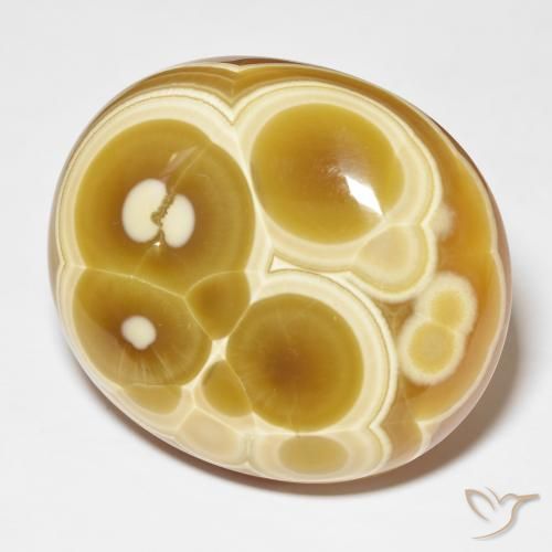 Agate Multicolore naturelle ovale, 96.70 ct, Opaque