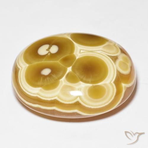 Agate Multicolore naturelle ovale, 96.70 ct, Opaque