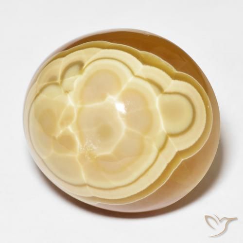Agate Multicolore naturelle ovale, 57.04 ct, Opaque