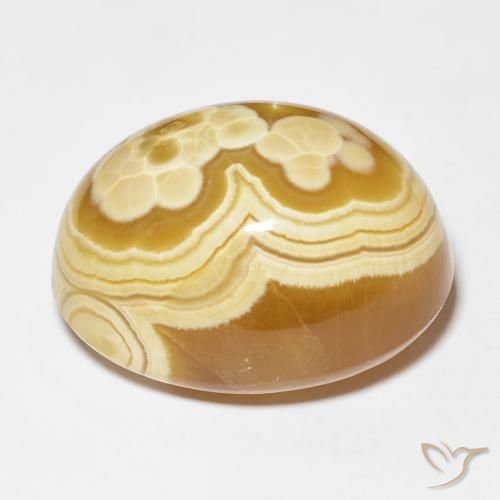 Agate Multicolore naturelle ovale, 42.02 ct, Opaque