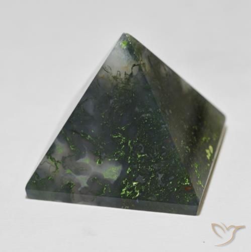 Agate Vert moyen naturelle Carré, 97.43 ct, Opaque
