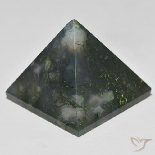 Agate Vert moyen naturelle Carré, 97.43 ct, Opaque