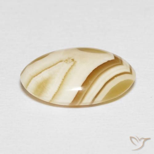 Agate Multicolore naturelle ovale, 5.71 ct, Opaque