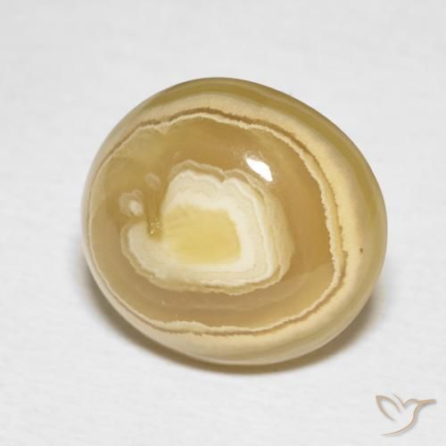 Agate Multicolore naturelle ovale, 7.07 ct, Opaque