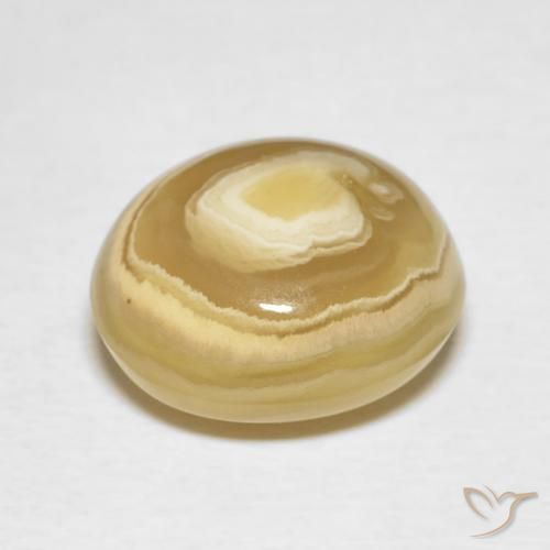 Agate Multicolore naturelle ovale, 7.07 ct, Opaque