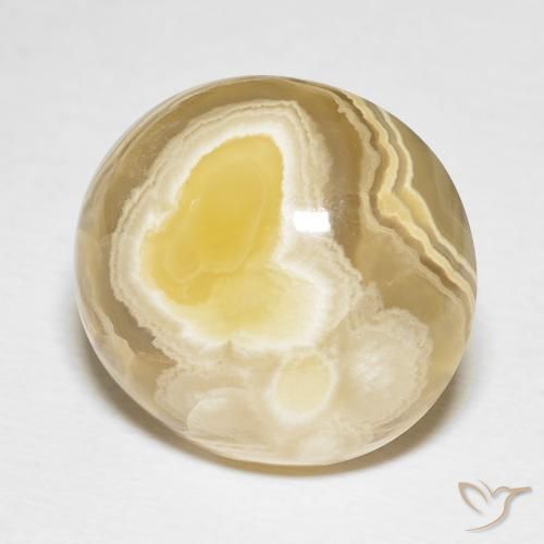 Agate Multicolore naturelle ovale, 22.35 ct, Opaque