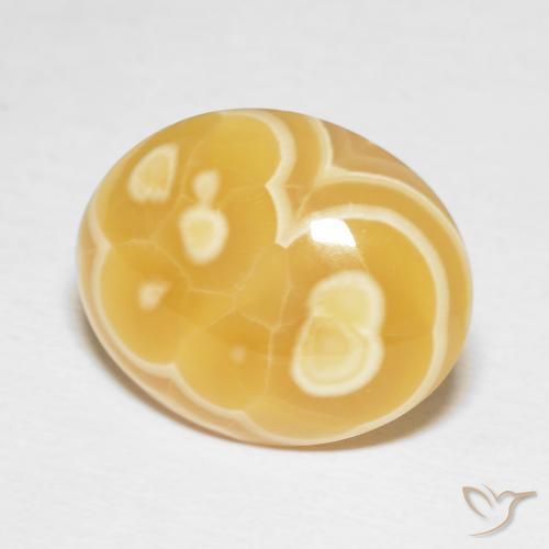 Agate Multicolore naturelle ovale, 14.41 ct, Opaque