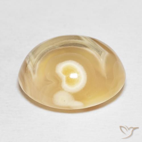 Agate Multicolore naturelle ovale, 19.20 ct, Opaque